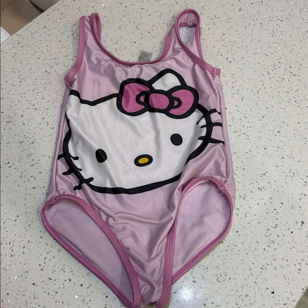 Girls Swimsuit Bundle Pink Platinum Sparkly Pink size 7/8